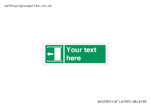 Custom Slide to Open Sign